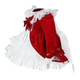 Spanish Girl Princess Tutu Dress Lolita Christmas Birthday Costume 1-6 Years