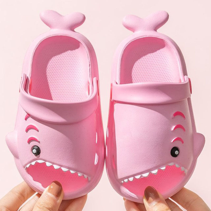 Kid Baby Sandals Cartoon Shark Summer Soft Sole Shoes Anti-Slip Slippers