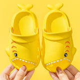 Kid Baby Sandals Cartoon Shark Summer Soft Sole Shoes Anti-Slip Slippers