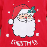 Kid Christmas Pajamas Set Santa Claus Long Sleeve Pullovers Pajamas