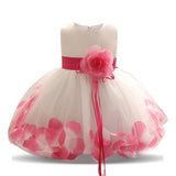 Kids Girl Dress Birthday Party Dress with Flowers Princess Ball Gown - honeylives
