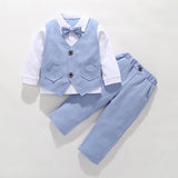 Boys Kids Set Toddler Boy Birthday Wedding Gentleman Formal 3Pcs Outfits