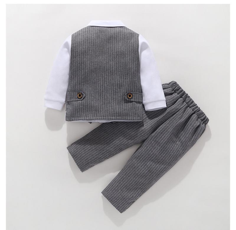 Boys Kids Set Toddler Boy Birthday Wedding Gentleman Formal 3Pcs Outfits