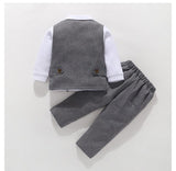 Boys Kids Set Toddler Boy Birthday Wedding Gentleman Formal 3Pcs Outfits