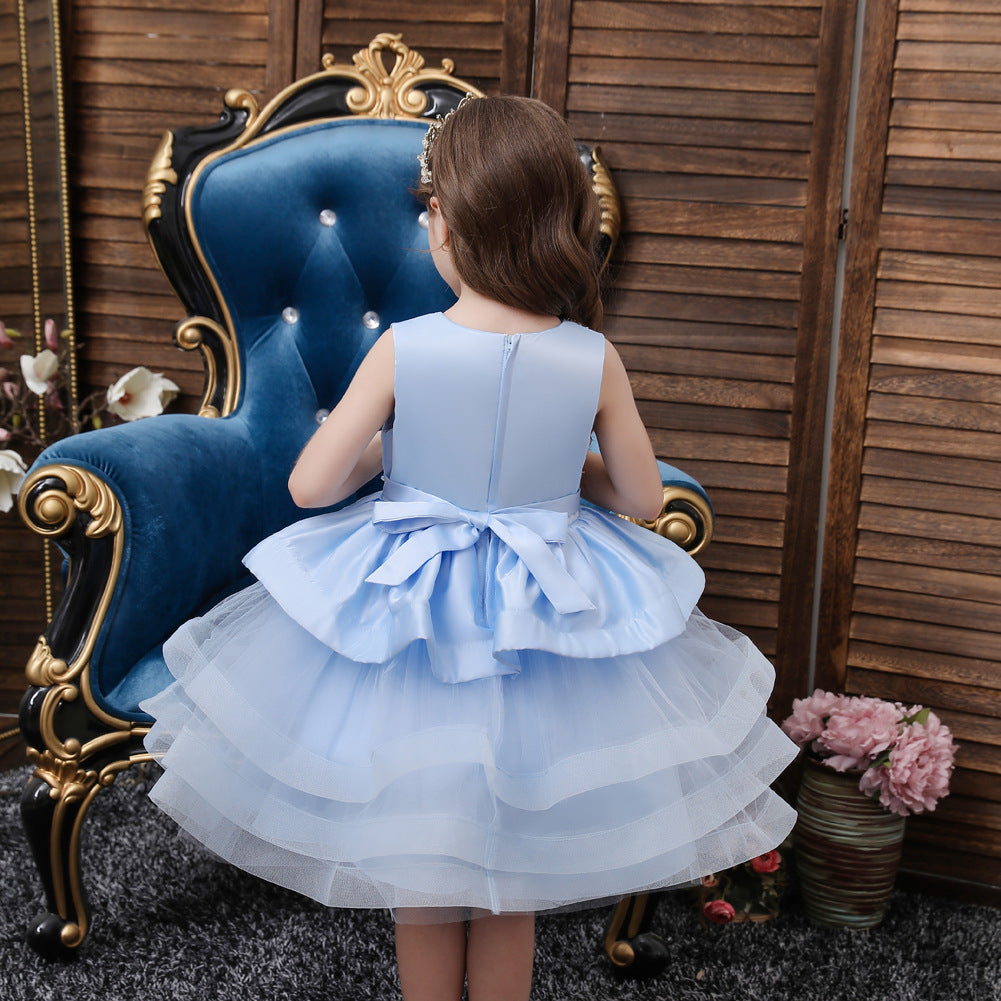 Kid Baby Girls Princess Multi-layer Mesh Tutu Birthday Dance Dresses