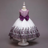Kid Baby Girl Evening Ceremony Princess Flower Mesh Lace Dresses