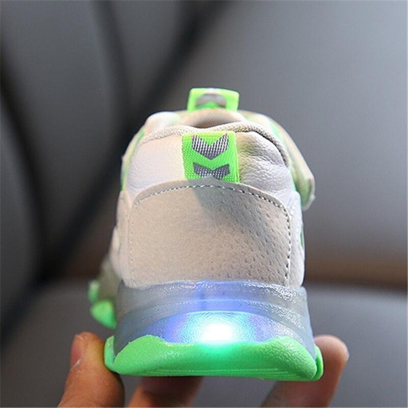 Boy Girl Sports Shoes Colorful Luminous Lighting  Running Shoes