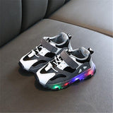 Boy Girl Sports Shoes Colorful Luminous Lighting  Running Shoes