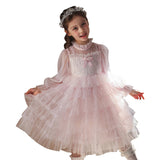 Kid Girl Princess Vestidos Spring Layered Dress