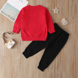 Baby Boys Girls Suit Christmas Top+ Bottoms 2 Pcs Set