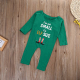 Baby Boys Green Red Christmas Rompers