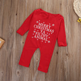 Baby Boys Green Red Christmas Rompers