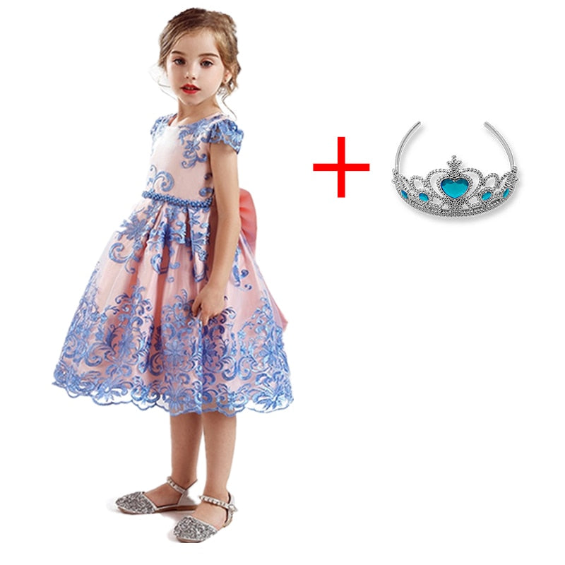 Girls Halloween Costume vestid Dresses New Year Party Clothes 4-10T - honeylives