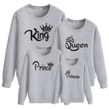Christmas Family Look Mother And Daughter King Queen Hoodie