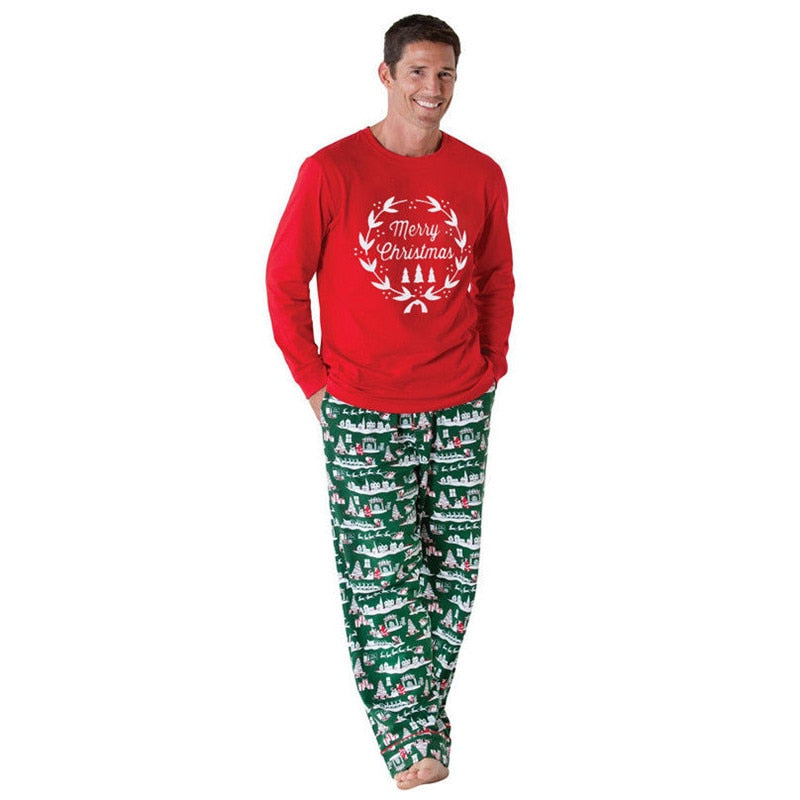 Family Matching Pajamas Suit Family Look Mother Daughter Christmas Sleepwear