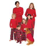 Christmas Family Matching Pajamas Red Nightwear Family Look
