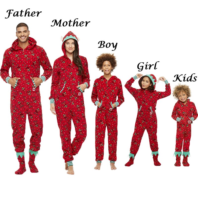 Christmas Family Matching Outfits Father Son Mother Daughter Family Look Pajamas