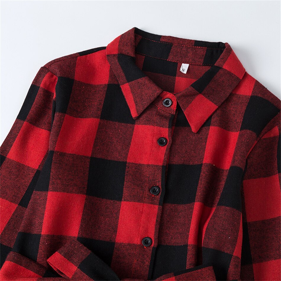 Christmas Plaid Mother Daughter Family Matching Dresses