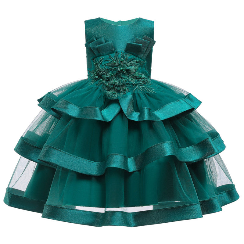 Toddler Baby Girl Princess Party Wedding Elegant Pageant Flower Dress - honeylives