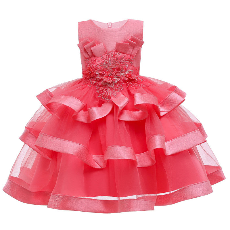 Toddler Baby Girl Princess Party Wedding Elegant Pageant Flower Dress - honeylives