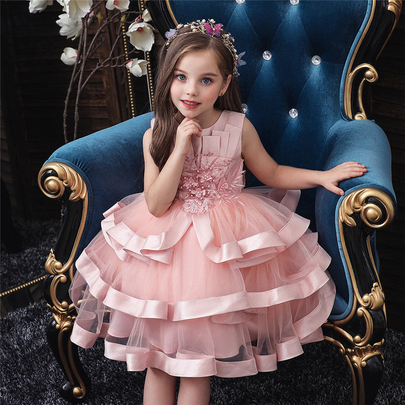 Toddler Baby Girl Princess Party Wedding Elegant Pageant Flower Dress - honeylives