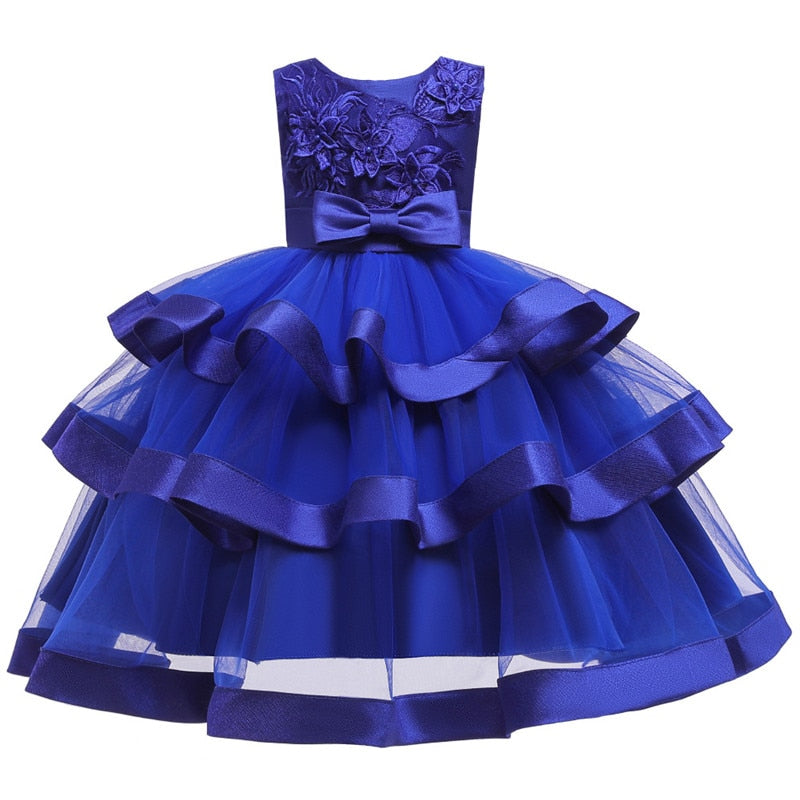 Toddler Baby Girl Princess Party Wedding Elegant Pageant Flower Dress - honeylives