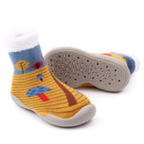 Baby Shoes Christmas Sock Shoes Knit Booties Toddler First Walker Soft Rubber