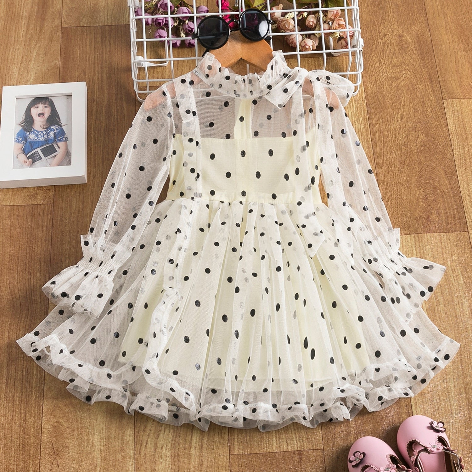 Kid Girls Fancy Flower Princes Tulle Dress 3-8Y