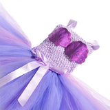 Cute Girl Mermaid Wedding Dresses Shell Pattern Christmas Princess Ariel Mermaid Unicorn Tutu Dress Headband Set - honeylives