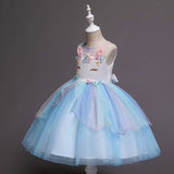 Toddler Kids Girls Sleeveless Tulle Princess Party Dresses