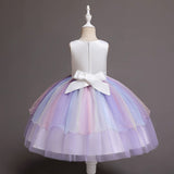 Toddler Kids Girls Sleeveless Tulle Princess Party Dresses