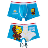 Kid Boy Cartoon Bear Shorts Cotton Breathable Funny Underwear 2 Pieces/lot