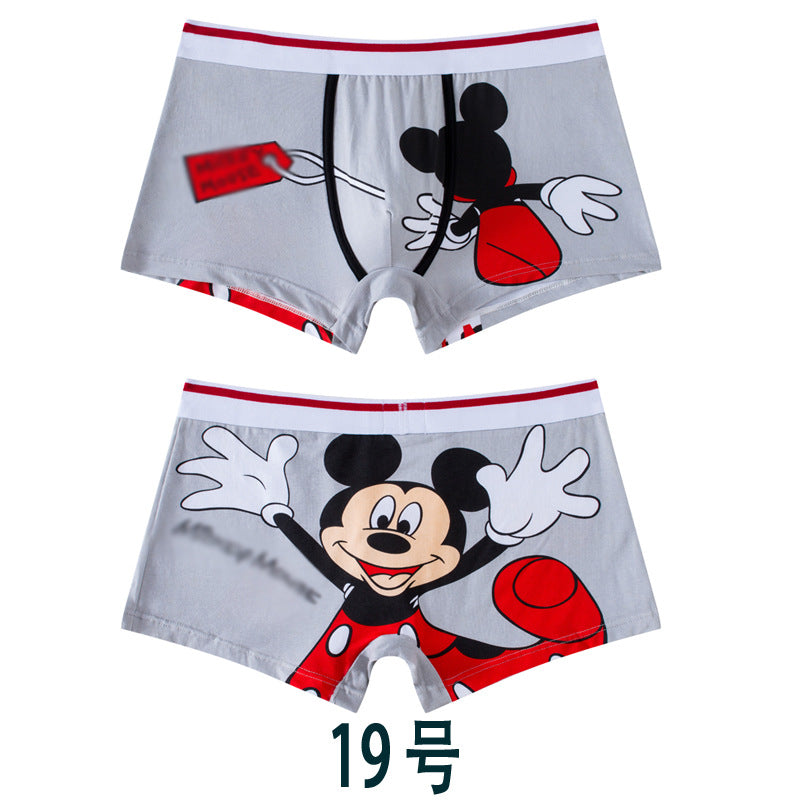 Kid Boy Cartoon Bear Shorts Cotton Breathable Funny Underwear 2 Pieces/lot