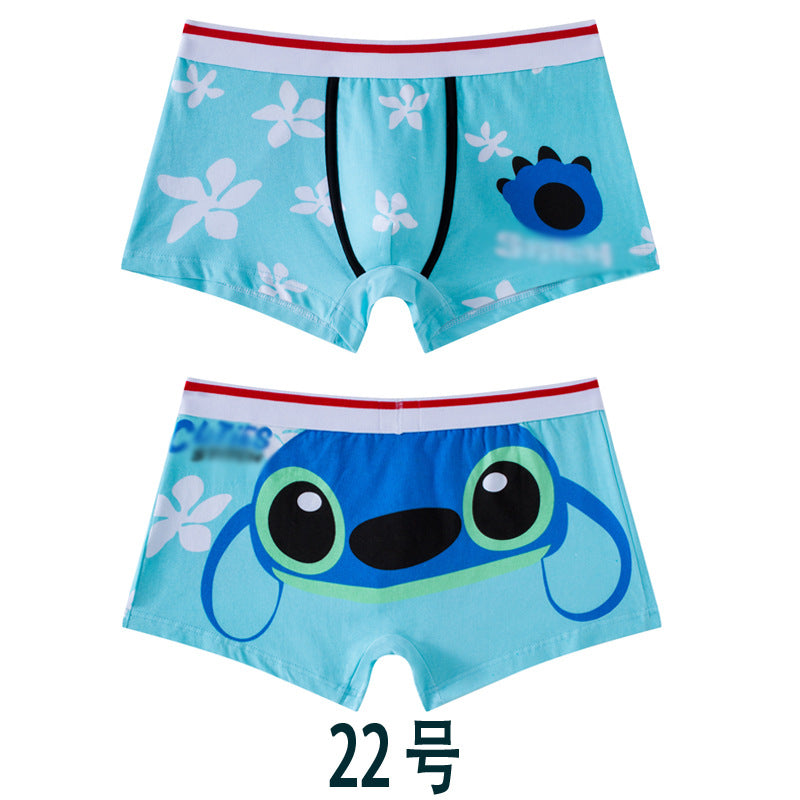 Kid Boy Cartoon Bear Shorts Cotton Breathable Funny Underwear 2 Pieces/lot