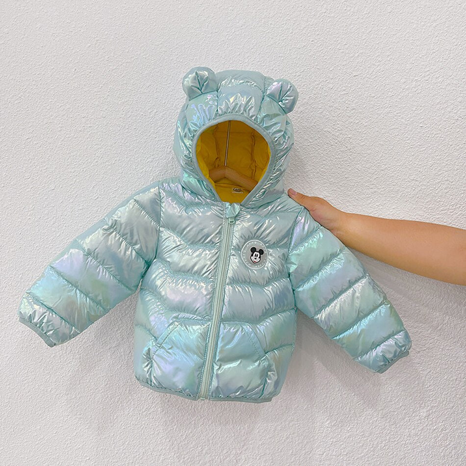 Cartoon Hooded Jacket For Boys and Girls Winter Coats