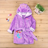 Winter Boy Girl Cartoon Robe Bathrobe Sleepwear Pajamas