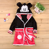 Winter Boy Girl Cartoon Robe Bathrobe Sleepwear Pajamas