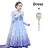 Girls Kids Long Sleeve Fall Winter Halloween Christmas Princess Dress