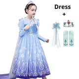 Girls Kids Long Sleeve Fall Winter Halloween Christmas Princess Dress