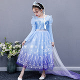 Girls Kids Long Sleeve Fall Winter Halloween Christmas Princess Dress