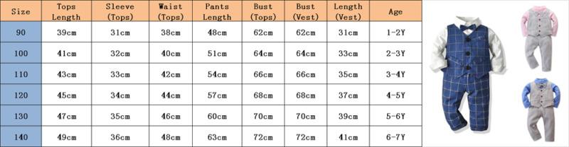 Kids Toddler Baby Boy Autumn Spring Long Sleeve Button Tie T-shirt Tops+Pants Gentleman Outfits 3PCS - honeylives