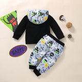 1-4Y Autumn Kids Baby Boys Casual Halloween Sets 2pcs