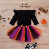 0-24M Halloween Infant Baby Girls Sets 3pcs