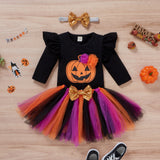 0-24M Halloween Infant Baby Girls Sets 3pcs