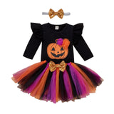 0-24M Halloween Infant Baby Girls Sets 3pcs