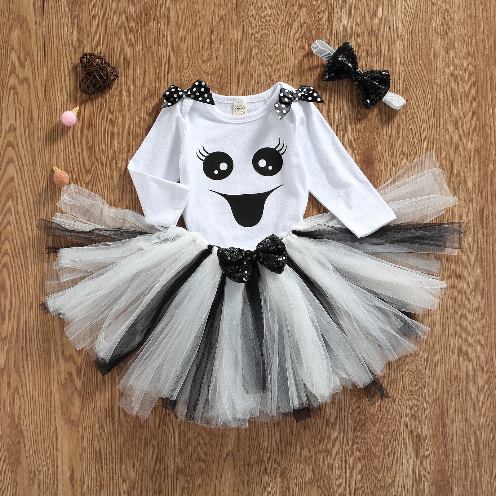 0-24M Halloween Newborn Baby Girls Boys Sets 3pcs