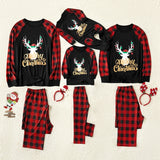 Family Christmas Matching Pajamas Kids Parents Nightwear Outfits