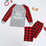 Family Christmas Matching Pajamas Kids Parents Nightwear Outfits