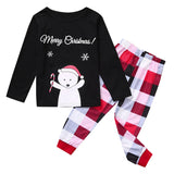Family Christmas Pajamas Mommy Daughter Son Matching Outfit Nightwear