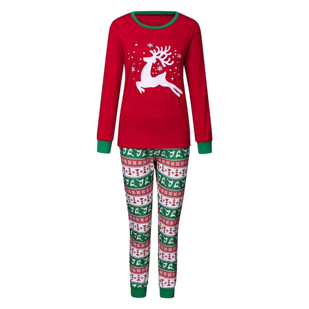 Family Matching Christmas Pajamas Adult Kids Sleepwear Nightwear